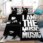 P-Playboi Carti MA OLEN MUUSIKA Tekikott Komplekt Kodu Stiilis Voodipesu Pehme Pesu Puuvillane Voodi 3-osaline Komplekt &Uuml;li&otilde;pilaste Korteri Kingitus 135x200cm gray
