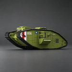 1/35 m&otilde;&otilde;tkavas mudel: Esimene maailmas&otilde;da Briti Mk.V raske tank (Naine) Konstruktorpoiste m&auml;nguasi S&otilde;jav&auml;eloss NO BOX