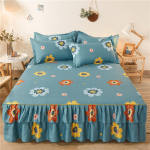 Kahekohaline pitsiline seelik, colcha de cama queen, Plant tr&uuml;kitud voodikate &uuml;he-/queen-/king-size voodilina(Padjap&uuml;&uuml;r vajab tellimist) Single 120x200cm 1pc