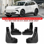 MG ES5 S5 EV 2025 2026 2027 jaoks Auto stiilimine ABS Auto poritiivad Porikaitse Poritiivad Porikaitse Esimene Tagumine Tiib Auto Tarvikud must
