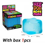 Nee Doh Nice Cube Super Squeeze Fidget M&auml;nguasi, L&auml;bipaistev Punane Stressi Leevendav Pehme Kuubik, BPA-Vaba M&auml;nguasi Lastele T&auml;iskasvanutele heleroheline v&auml;rv