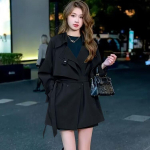 Moodne Korea stiilis tuulejope &scaron;iki ja trendika disainiga s&uuml;gisjope jaoks XL must