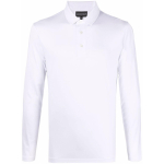 Emporio Armani Ss22 &Uuml;hev&auml;rviline Logoga Pikkade Varrukatega Polo S&auml;rk Meeste pealsed Valge 8N1F97-1JUVZ-0100 M