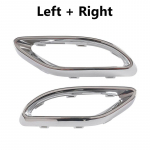 Tagumine kaitseraud Kroom Autotarvikud Summutitoru Viimistluskate Sobib Mercedes-Benz W205 C205 A205 S205 W213 X253 C257 W177 W247 Silver-Pair