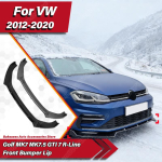 Volkswagen Golf MK7/7.5 GTI 7 R-Line 2012 2013 2014 2015 2016 2017 2018 2019 2020 Auto Esipamperi Spoileri Huuliku Splitteri Komplekt Gloss Black gray