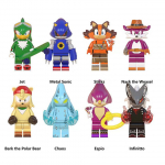 (8 tk Sonic The Hedgehog-C) 24tk Sonic The Hedgehog'i Minifiguur Sobib Lego Laste M&auml;nguasi Kingitus 8PCS Sonic The Hedgehog-A