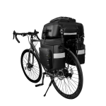 65L Veekindel Jalgratta Sadulakott Matkaratta Tagaraamiga Reisi-Seljakoti Komplekt 65L black