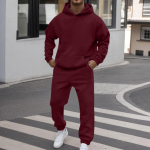 Paaridele sobiv voodriga dressipluusikomplekt Talvine v&auml;rv L&otilde;tv l&otilde;ige Unisex XL black