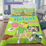 Bibi Blocksberg Mis Papsiga Viga On Tr&uuml;kitud Tekikott Komplekt Padjap&uuml;&uuml;rikud Ei Sisalda Tekki Laste Voodipesu Komplekt Magamistoa Kaunistus Kingitus 140x200cm
