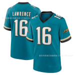 Jacksonville Jaguars NFL S&auml;rk Travis Hunter 12 V&otilde;rkmaterjal Hingav Tikitud Jalgpalli &Uuml;likond Meeste 16 Vintage Green