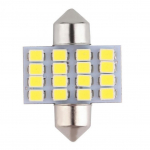 16SMD LED DC 12V auto valge lugemine interj&ouml;&ouml;ri kuppelvalgusti Festoon pirnide lamp
