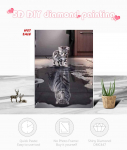 Huacani kassi teemanttikandid t&auml;iskomplekt DIY teemantmaaling ristpistes loomade pilt 20*30 cm