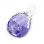 Les Tr&eacute;sors De Lily [G1608] - Pendentif Argent 'Linda' Violet lilla