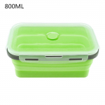 350ML/500ML/800ML/1200ML ristk&uuml;likukujuline silikoonist skaleeritav kokkupandav l&otilde;unakarp Bento Box 1200ML