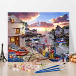 DIY maalimine numbrite j&auml;rgi Digitaalne &otilde;limaal Kodukaunistuse numbrid &Otilde;limaal Hobid &Otilde;limaal Numbrid maalimine Kujutav kunst 40x50cm no frame