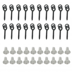 20 tk karpkala koos r&otilde;ngaspeatustega s&ouml;&ouml;daga, 20 tk boiiliga p&uuml;&uuml;gikruvide tarvikute komplekt