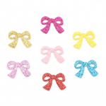 100 tk 20 mm s&auml;delev nahkkangast plaastrid Bowknot DIY k&auml;sit&ouml;&ouml; Flatback scrapbooking kaunistuste tarvikud mitmev&auml;rviline