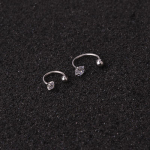 1tk 6/8mm roostevabast terasest tsirkoonist Cz r&otilde;ngas Tragus k&otilde;hre Helix Stud Earring Conch Rook Daith Lobe k&otilde;rvakruviga augustamise ehted 6mm
