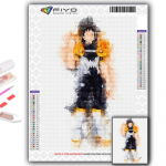 Teemantmaali anime My Hero Academia Tikand Ristpistes Rhinestone kodukaunistus Full Square 30X40CM