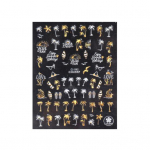 Nail decoration bright Long Lasting Art Decals Delicate Green Leaves Decoration Sticker Manicure Supplies A