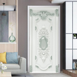 PVC veekindel uksekleebis valge puit isekleepuv tapeet uksed renoveerimine elutuba magamistoa sisekujundus Peel and Stick plakat MT-2948