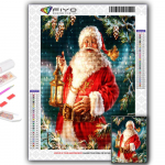 5D DIY Teemantmaal Ristpistega j&otilde;ulupuu J&otilde;uluvana Lumemees Teemanttikandid Mosaiik Seinakunst Kodukaunistus Full Round 20X30CM