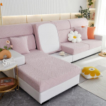 Jacquard diivanipadja kate elutuppa lemmikloomadele lastele m&ouml;&ouml;blikaitse polaarfliisist veniv pestav eemaldatav diivanikatted Normal size S tumeroosa v&auml;rv