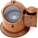 Messingist kompass Matkamine Survival Suunatud Antiikne Gimbal T&ouml;&ouml;kompass Paadis&otilde;it