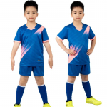 Laste jalgpall Vormiriietus poistele t&uuml;drukutele Noorte Jalgpall Jersey komplekt Kodu L&uuml;hikeste varrukatega L&uuml;hikesed p&uuml;ksid Laste Jalgpall Jersey komplekt Spordir&otilde;ivad 120