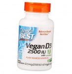 Taimne D-vitamiin, Vegan D3 2500, Doctor's Best 60 vegkaps (36327057) 60vcaps