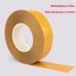 50M K&otilde;rge Temperatuurikindlus PET Kahepoolne Teip J&auml;ljetu L&auml;bipaistev Kuumuskindel Tugev Kahepoolne Kleeplint Width 80mm