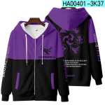 Genshin Impact Cosplay kost&uuml;&uuml;m Mona Kaeya Klee Diluc Venti Paimon Zhongli Keqing Ganyu Unisex 3D t&otilde;mblukuga kapuutsiga riided XXL purple