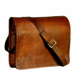 Kott nahast kitse meeste vintage s&uuml;learvuti Messenger pruun portfell ehtne &otilde;lg 11x15x4 pruun