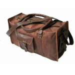 Bags Goat Vintage Leather Luggage Bag Duffle Travel Brown Men handmade bag Large 24x11x9 pruun