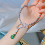 SACE GEMS klassikaline vasesulamist tsirkoon naiste ripats kaelakee moe kingitus roheline