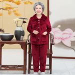 Pidžaama lahtised talvised soojad pikkade varrukatega p&uuml;ksid kodu&uuml;likond Soliidne vabaaja kaheosaline komplekt XXL