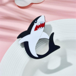 Blucome Shark Prossid Naiste stiilne akr&uuml;&uuml;l materjal Loom Lahe m&auml;rk S&uuml;nnip&auml;evapeokingitused Pins Aksessuaarid Ehted must