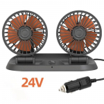 5/12/24 V auto ventilaatori jahutus Auto ventilaator Kahe peaga usb auto ventilaator 2 kiirust reguleeritav auto jahuti &otilde;huventilaatori jaoks auto lisatarvikud auto ventilaator 24V