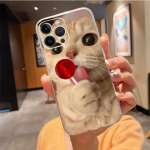 Telefoni&uuml;mbris Iphone 14 Pro Max 13 12 11 Pro Max Xs Xr X 12mini 7 8 Plus Se jaoks Cute Cat Case Funda iPhone 13mini