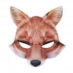 [brisand] Unisex kost&uuml;&uuml;mide ball Halloween Mardi Gras Half Face Foxes Mask One Size kollane