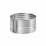 Reguleeritav koogi viilutaja ja koogivormi kihiline koogil&otilde;ikuri tasandus roostevabast terasest koogi viilutamisr&otilde;ngas 16-20 cm DIY k&uuml;psetust&ouml;&ouml;riist A