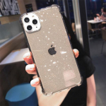 Glitter l&auml;bipaistev p&otilde;rutuskindel telefoni&uuml;mbris iPhone'ile 14 13 12 11 Pro Max Xr X Xs Max 14 Plus 14pro pehme TPU s&auml;rav tagakaas For iPhone XS roosa