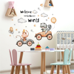 Multifilm Orava ahvi autokleebis Taustseina seinakaunistuse seinakleebis