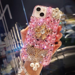 Bling 3D Diamant Gems Rhinestone Bling &uuml;mbris iPhone'ile 14 13 12 11 Pro max X XR/Samsung S22 S21 S20 FE A13 A23 A33 A53 A52 A32 A22/Redmi 10 9 9A 9C 9T samsung S9 plus