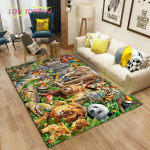 Loomamaailm Elutoa vaibad Magamistoa Suur vaip Lapsed M&auml;nguala Vaibad Lastetuba M&auml;ng P&otilde;randamatid 120cm x 160cm