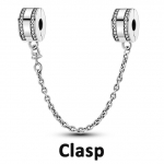 Turvakett Klamber 925 Sterling Silver Cz Pave Clip Charms Daisy Beads Fit Kaelakee K&auml;ev&otilde;ru Ehted Naistele