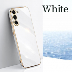 Luksuslik 6D kullatud &uuml;mbris Samsung Galaxy S23 S22 S21 S20 Ultra Plus FE A54 A34 A14 A24 A53 A52 A33 A23 A13 A32 5G A51 A31 A21S A22 M32 kate for Samsung M53 5G valge