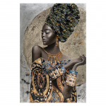 Aafrika iluplakatikunst Naiste graveering l&otilde;uendil Skandinaavia plakat Elutoa kodukaunistamise plakatid seinal 21X30cm No Frame