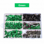 223 tk / komplekt Mootorratta tuuleklaasi kaitsepoltide komplekt kruvid kinnitusvahendid klambrid kruvid mootorratta sportratta jaoks must