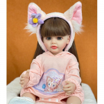 55 cm Reborn Baby Dolls Full Silikoonist keha Veekindel nukk Beebim&auml;nguasi Bebe Reborn T&uuml;drukule M&auml;nguasi Lastele S&uuml;nnip&auml;evakingitused M&auml;ngukaaslane